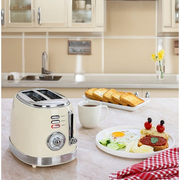 Prajitor de paine Retro Zilan ZLN1191, 850W, 2 felii, 6 trepte de rumenire, functie dezghetare, reincalzire si stop, tavita firimituri