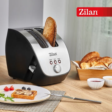 Prajitor de paine Zilan ZLN-2690 1000W 6 nivele, negru/inox