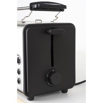 Prajitor paine dublu inox Zilan ZLN2720 – 1300W, 4 felii, 6 trepte rumenire, functii decongelare si reincalzire, argintiu