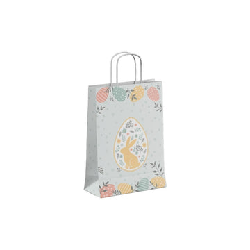 Punga cadou Colorarte 30652, A4, 22x31x10cm, 90g/mp, motive Paste, manere din hartie rasucita