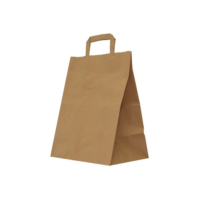 Punga hartie Colorarte 91134, 22x10x28cm, 70g/mp, kraft, manere din banda hartie, pentru catering