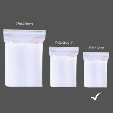 Punga zip OFFICE-COVER, 15x22cm, plastic transparent, set 100 buc