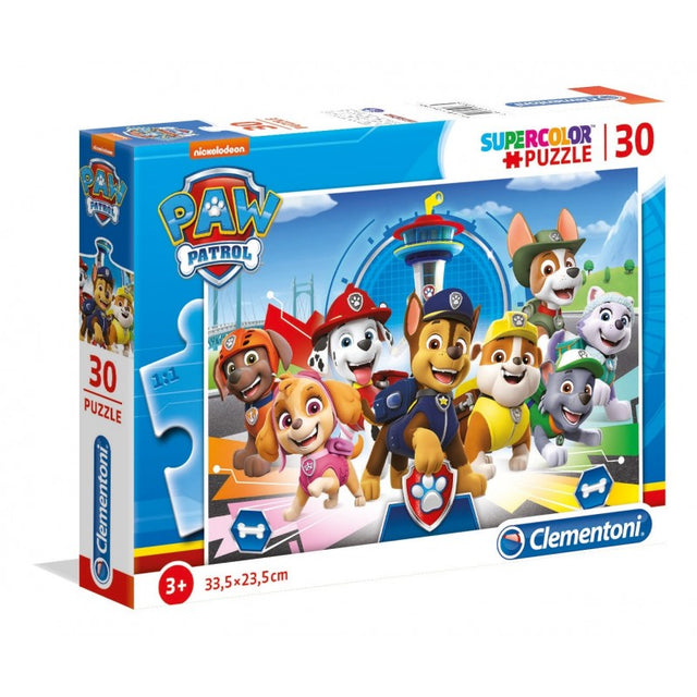 Puzzle carton 30 piese Clementoni Supercolor - Paw Patrol, 20263 / 466402, 3+ ani