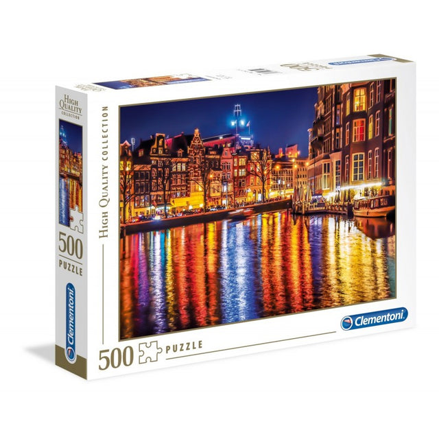 Puzzle carton 500 piese Clementoni Amsterdam, 35037 / 394176, 10+ ani