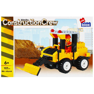 Set de constructie Alleblox Construction Crew - buldoexcavator - AB5008 / 478252, 127 piese, 6+