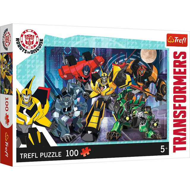 Puzzle carton 100 piese Trefl Transformers, 16315, 5+ ani