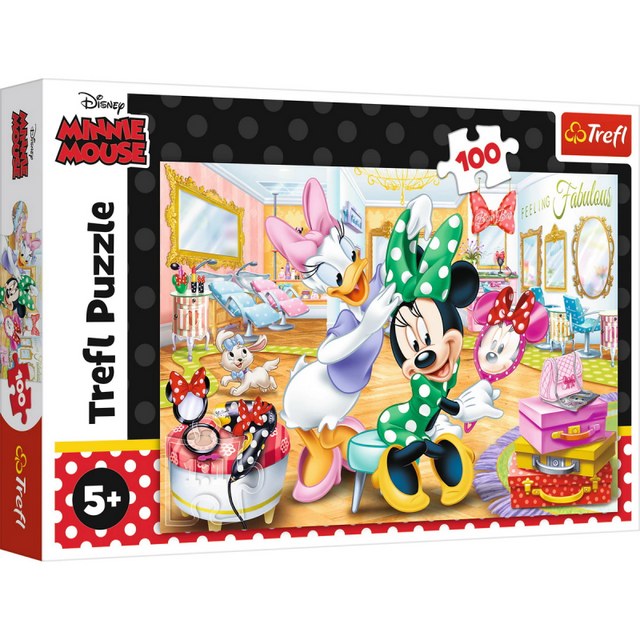 Puzzle carton 100 piese Trefl Minnie Mouse, 16387, 5+ ani