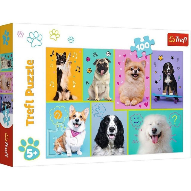 Puzzle carton 100 piese Trefl Catelusi, 16421, 5+ ani