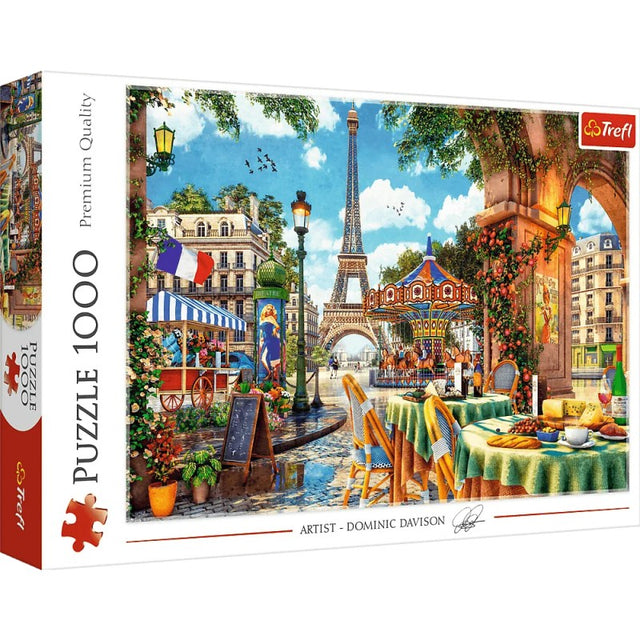 Puzzle carton 1000 piese Trefl Dimineata pariziana, 10622, 12+ ani