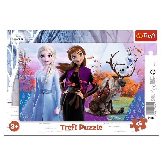 Puzzle carton 15 piese Trefl Frozen, 31348, 3+ ani