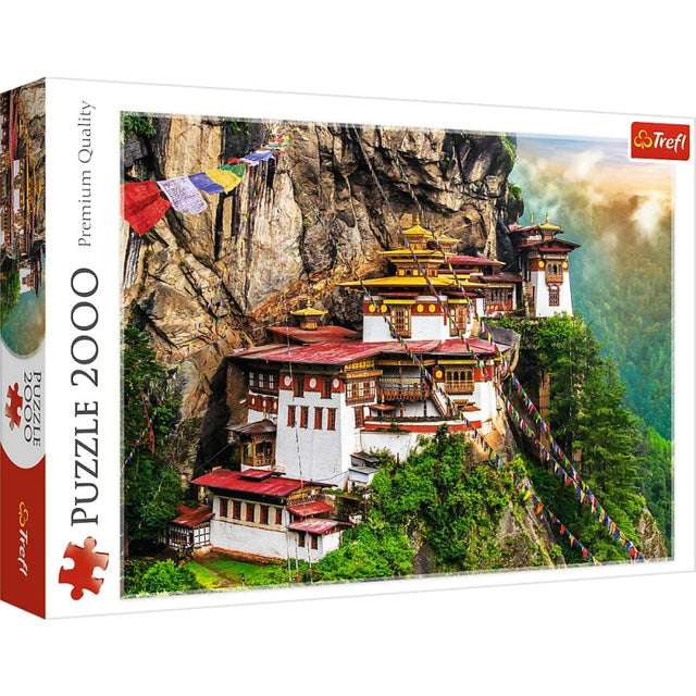 Puzzle carton 2000 piese Trefl Manastirea Taktsang, Bhutan, 27092, 12+ ani