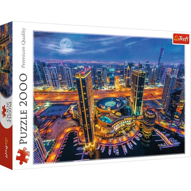 Puzzle carton 2000 piese Trefl Luminile Dubaiului, 27094, 12+ ani