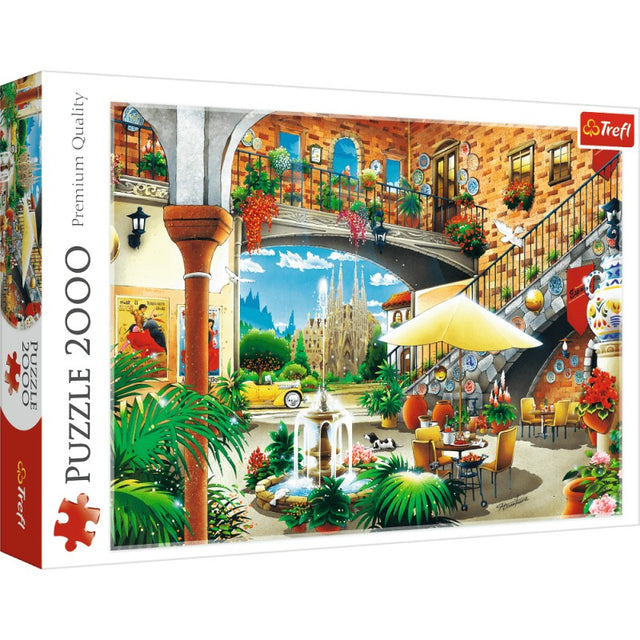 Puzzle carton 2000 piese Trefl Vedere din Barcelona, 27105, 12+ ani