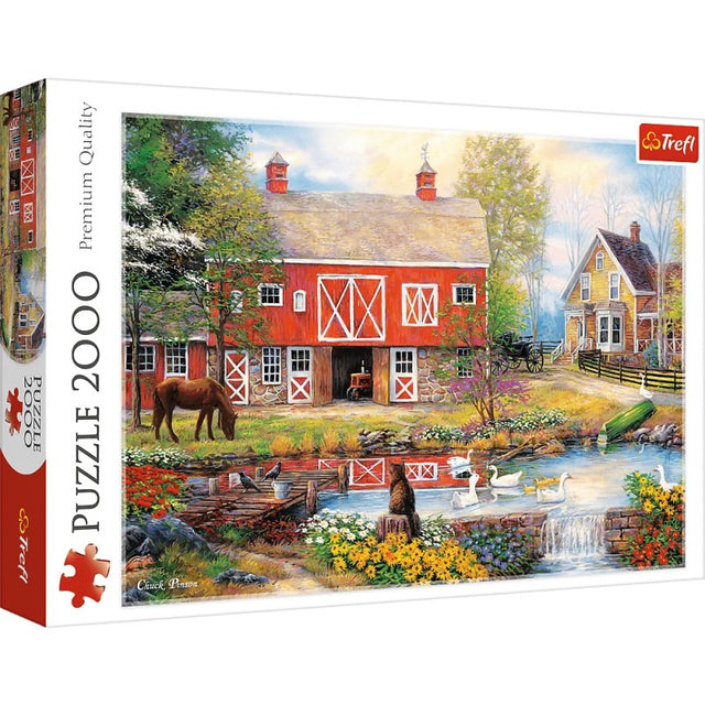 Puzzle carton 2000 piese Trefl Ferma, 27106, 12+ ani