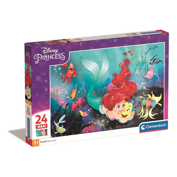 Puzzle carton 24 piese Clementoni Maxi Mermaid, 24243, +3 ani