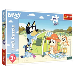 Puzzle carton 24 piese Trefl Bluey, Maxi, 14357, 4+ ani