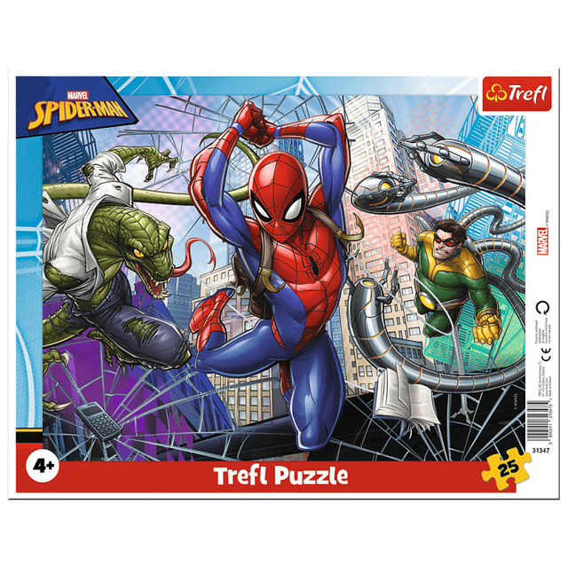 Puzzle carton 25 piese Trefl Spider-Man, 31347 / 460351, 4+ ani
