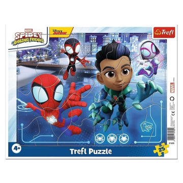 Puzzle carton 25 piese Trefl Spidey and Friends, 31435, 4+ ani