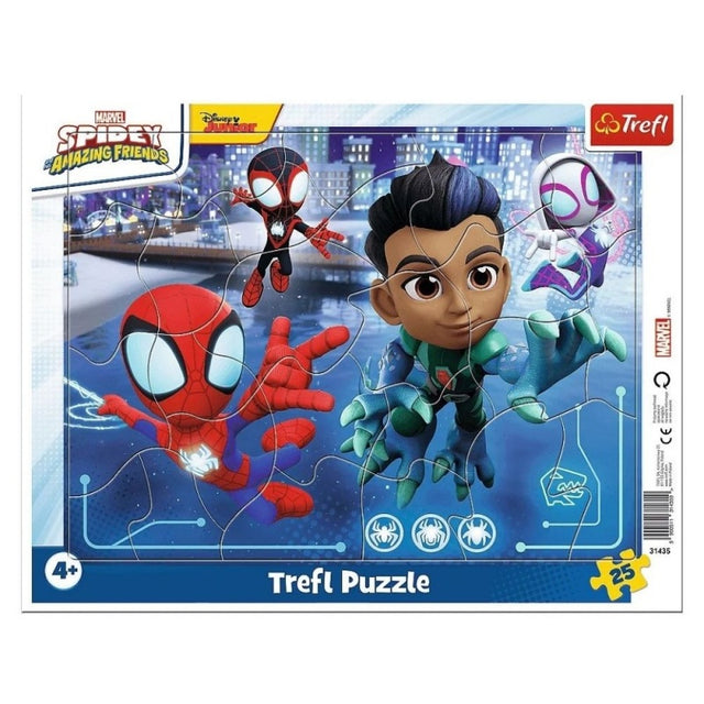 Puzzle carton 25 piese Trefl Spidey and Friends, 31435, 4+ ani