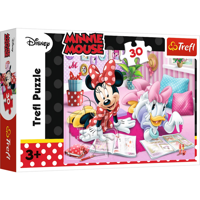 Puzzle carton 30 piese Trefl Minnie Mouse, 18217, 3+ ani