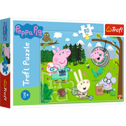 Puzzle carton 30 piese Trefl Peppa Pig - in excursie la munte, 18245, 3+ ani