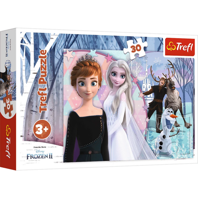 Puzzle carton 30 piese Trefl Frozen - final fericit, 18275, 3+ ani