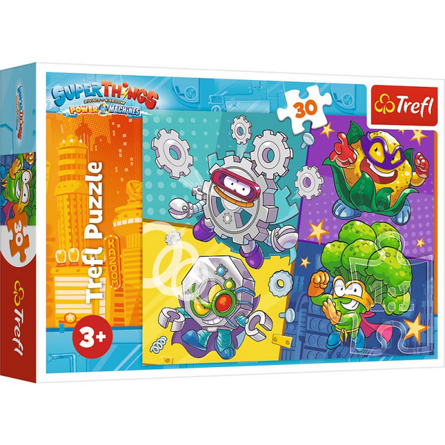 Puzzle carton 30 piese Trefl Super Things, 18278, 3+ ani