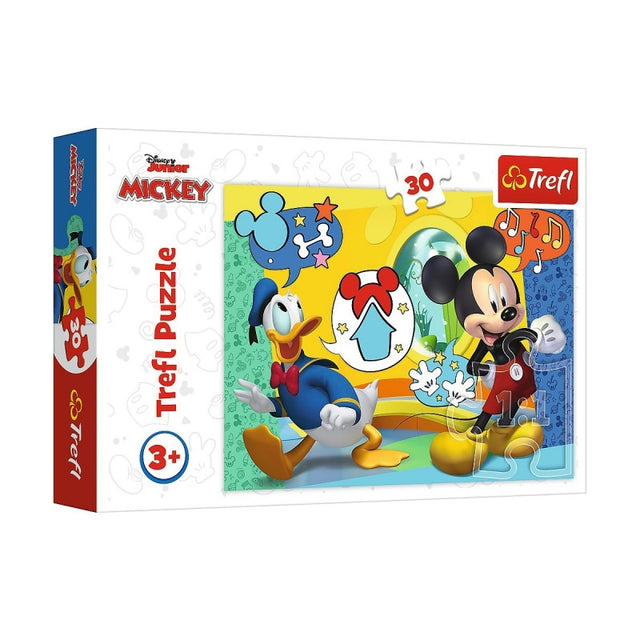 Puzzle carton 30 piese Trefl Mickey, 18289, 3+ ani