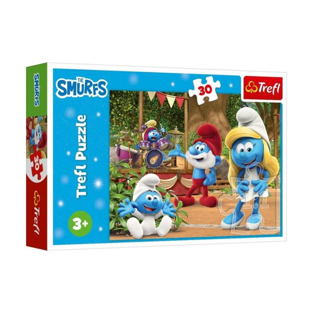 Puzzle carton 30 piese Trefl Strumfii, 18312, 3+ ani