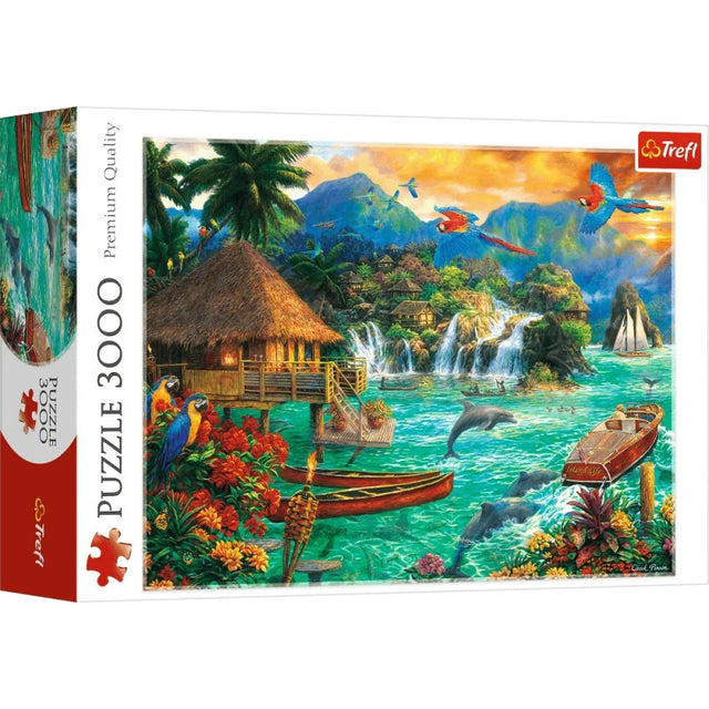Puzzle carton 3000 piese Trefl Viata pe Insula, 33072, 16+ ani