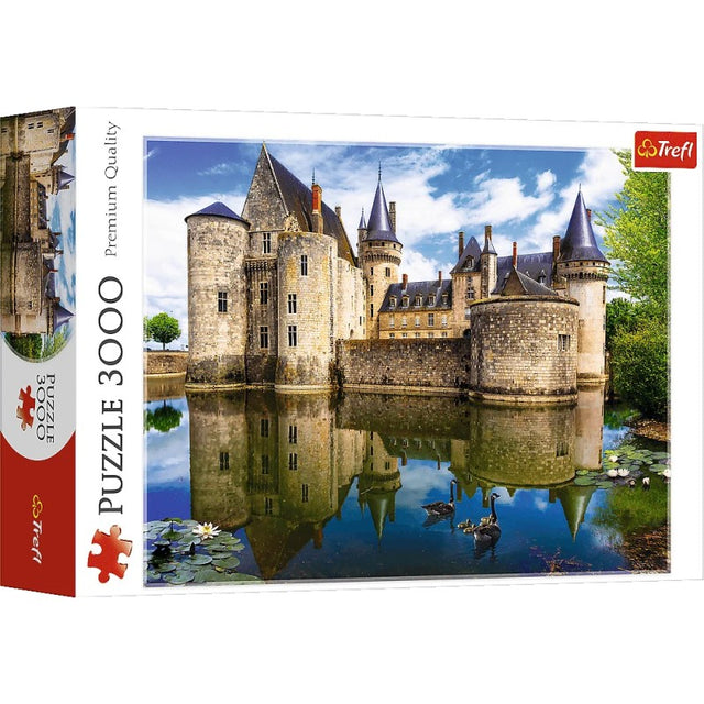 Puzzle carton 3000 piese Trefl Castelul din Sully-sur-Loire, Franta, 33075, 16+ ani