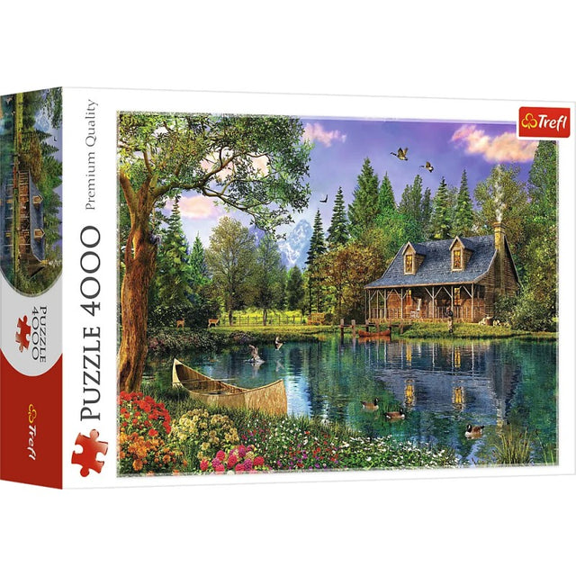 Puzzle carton 4000 piese Trefl Peisaj Cabana, 45005, 16+ ani