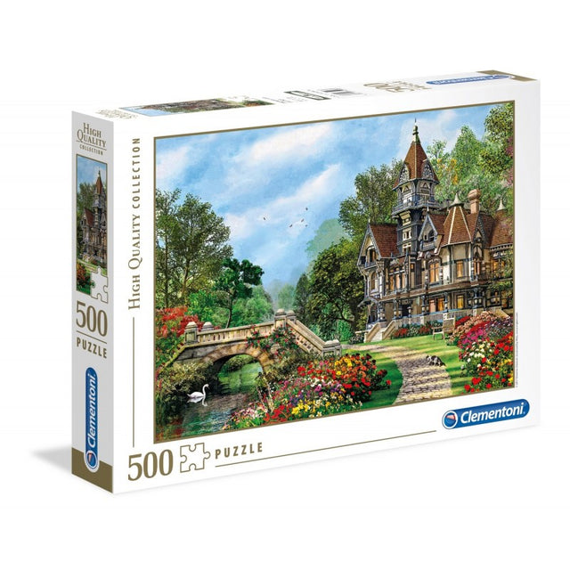 Puzzle carton 500 piese Clementoni Waterway Cottage, 35048, 10+ ani