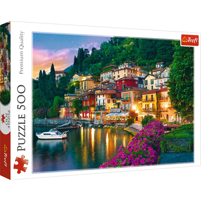 Puzzle carton 500 piese Trefl Lacul Como, Italia, 37290, 10+ ani