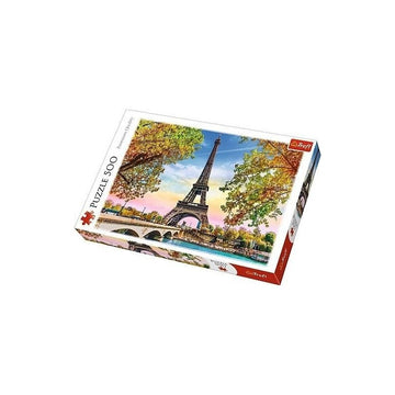 Puzzle carton 500 piese Trefl Parisul romantic, 37330, 10+ ani