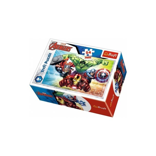 Puzzle carton 54 piese Trefl Mini - Avengers - razbunatorii ataca, 19613, 4+ ani