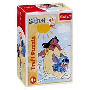 Puzzle carton 54 piese Trefl Lilo&Stitch mini, 19811/19812/19813/19814, 4+ ani