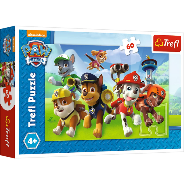 Puzzle carton 60 piese Trefl Paw Patrol, 17321, 4+ ani