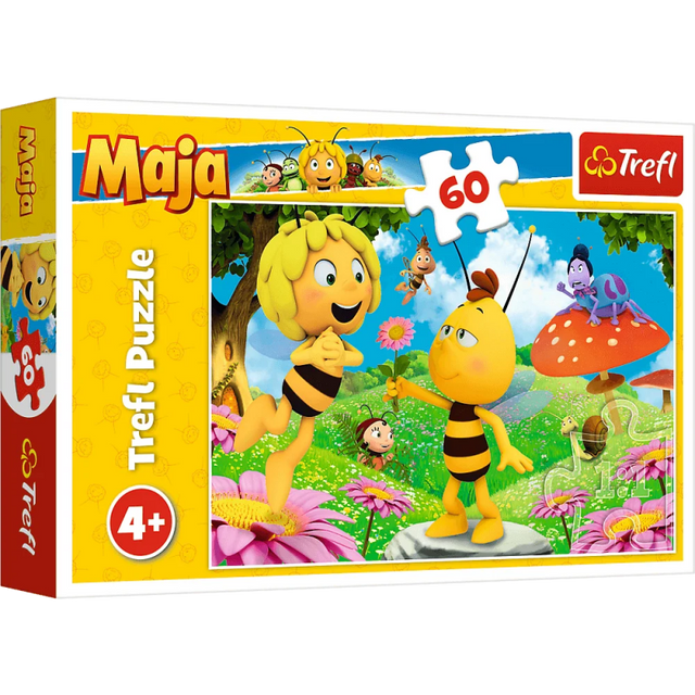 Puzzle carton 60 piese Trefl Albinuta Maia, 17330, 4+ ani
