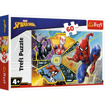 Puzzle carton 60 piese Trefl Spider-Man, 17372, 4+ ani
