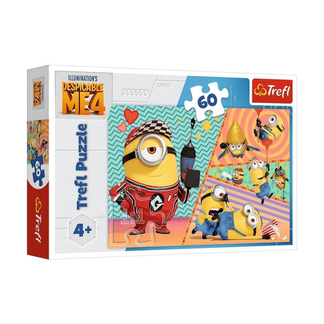 Puzzle carton 60 piese Trefl Minions Despicable ME4, 17395, 4+ ani