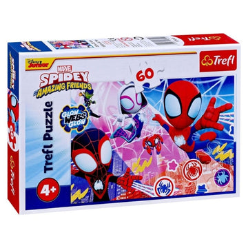 Puzzle carton 60 piese Trefl Spidey and Friends, 17410, 4+ ani
