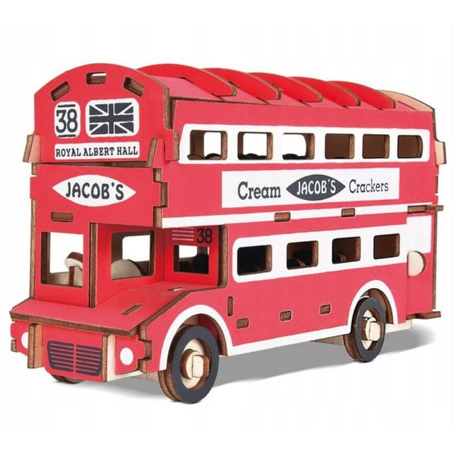 Puzzle lemn 3D - Autobuz scolar, 2 foi, CNX, B-060