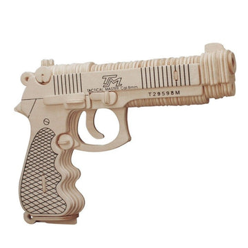 Puzzle lemn 3D - Pistol beretta M92F, 2 foi, Colorarte, PJ-S070