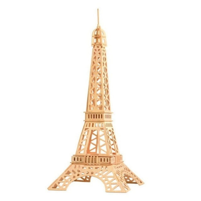 Puzzle lemn 3D - Turnul Eiffel, 3 foi, Colorarte, PJ-S110
