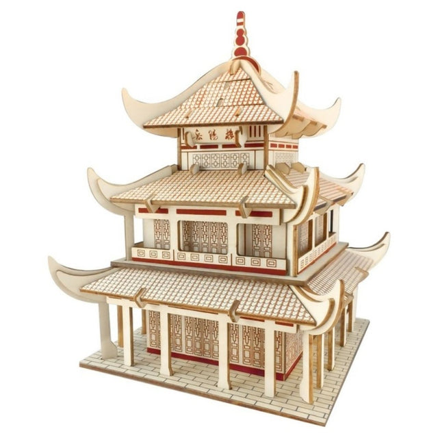 Puzzle lemn 3D - Casa asiatica Yueyang, 6 foi, Colorarte