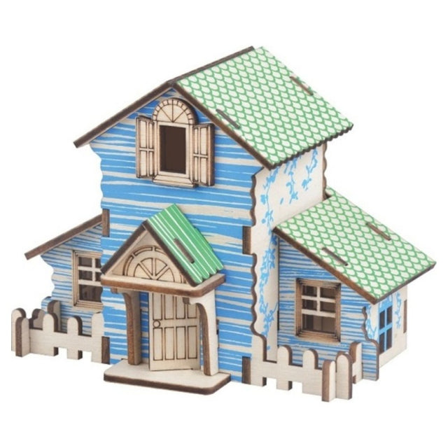 Puzzle lemn 3D - Casa din padure, 210x170mm, 2 foi, CNX, A-113