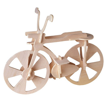 Puzzle lemn 3D - Bicicleta, 2 foi, Colorarte