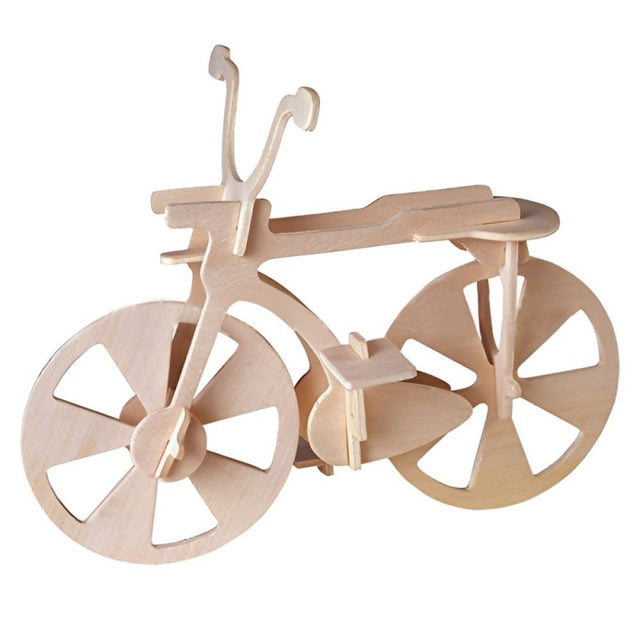 Puzzle lemn 3D - Bicicleta, 2 foi, Colorarte