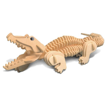 Puzzle lemn 3D - Crocodil, 2 foi, Colorarte
